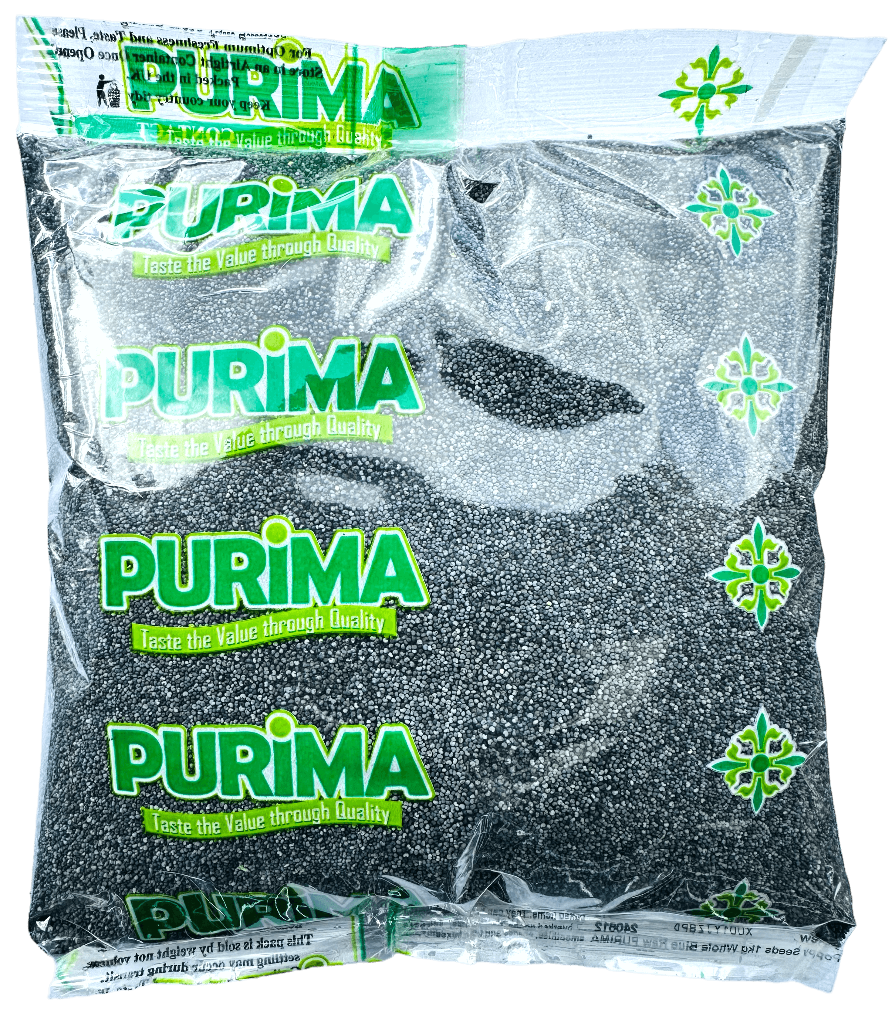 poppy seeds 1kg bulk blue purima hulled